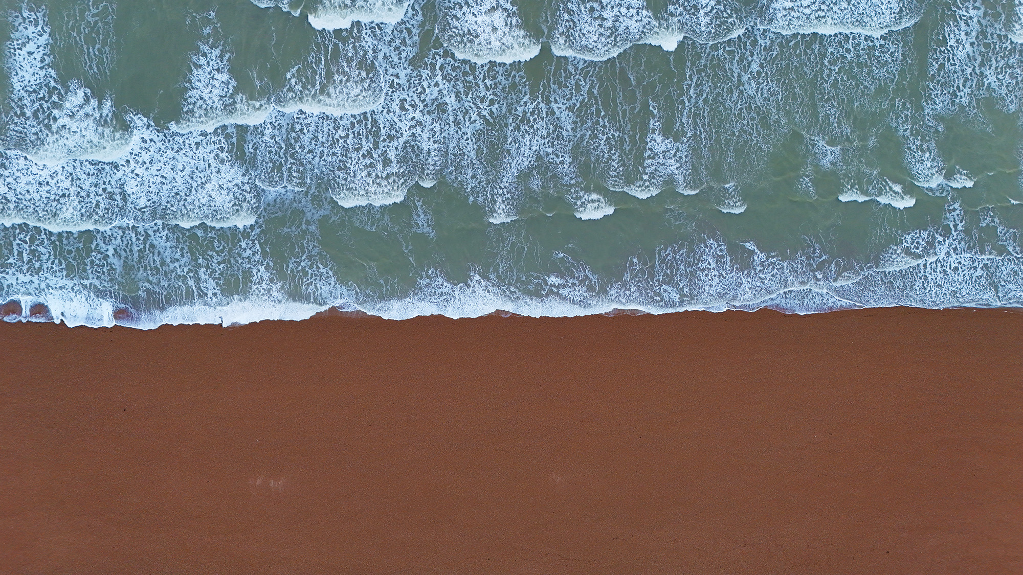 Beach in Brighton by Drone